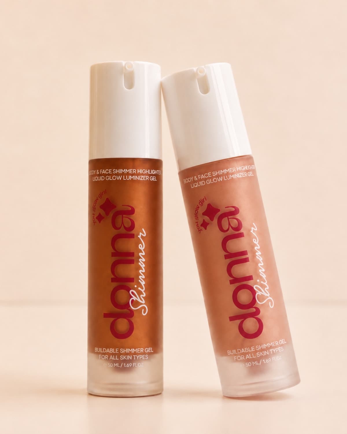 عبوات بودي شيمر دونا بدرجتي Bronze Glow وSunkissed