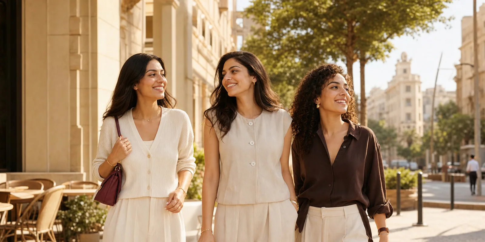 Egyptian women sharing an everyday beauty moment in Cairo