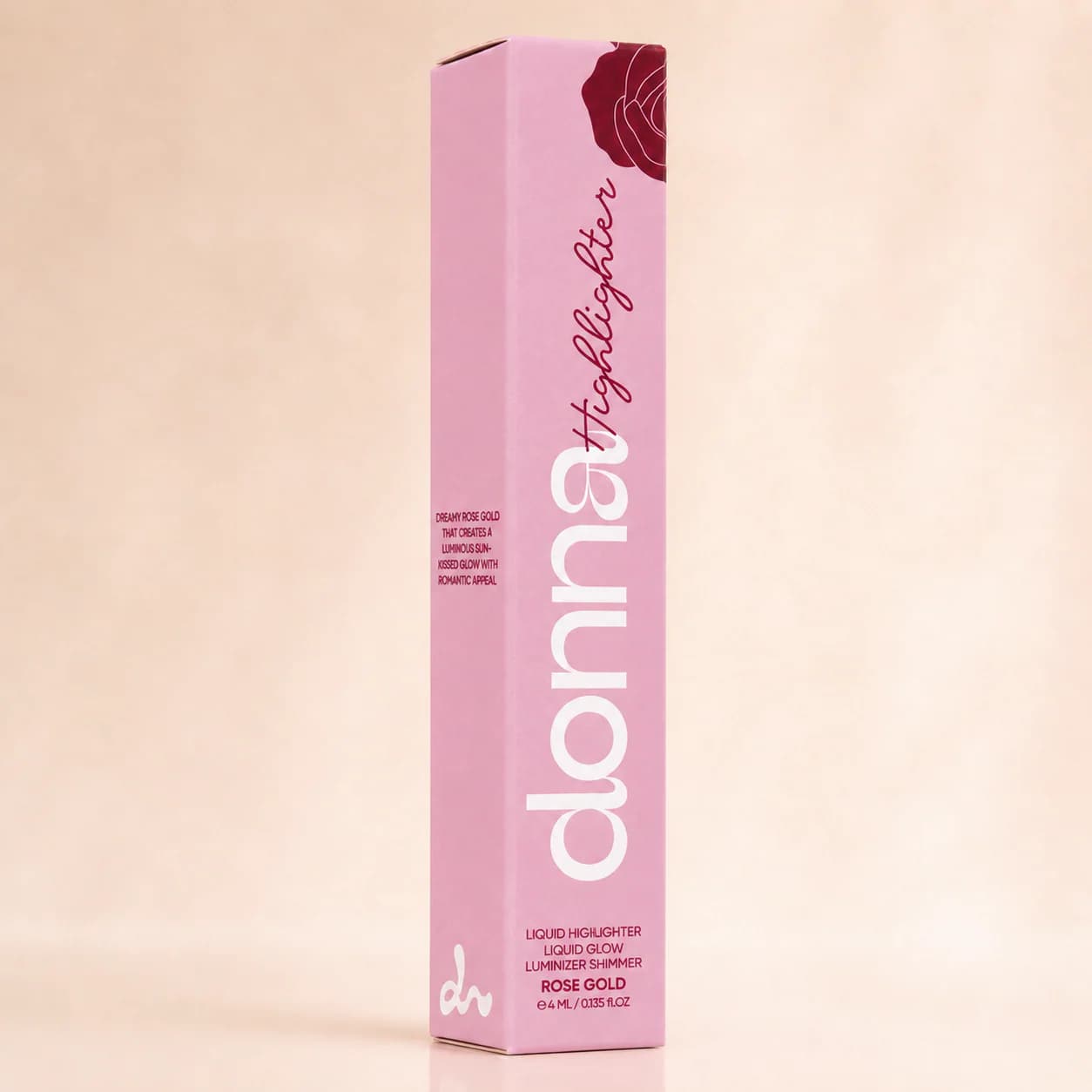Rose Gold Liquid Highlighter shown with the two-shade range