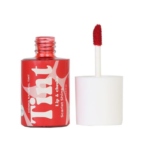 donna natural scarlet red lip tintlip monochromatic look glow long lasting red lipstick matte finish lip stain water tint aloe vera tint cheek eye lip tint lonlasting non oily.